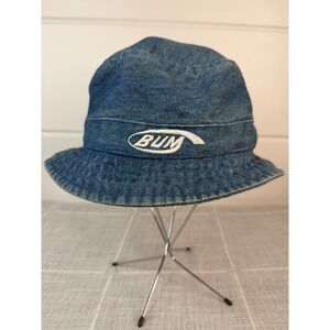 BUM Equipment Denim Bucket Hat Vintage 100% Cotton Y2K 90s